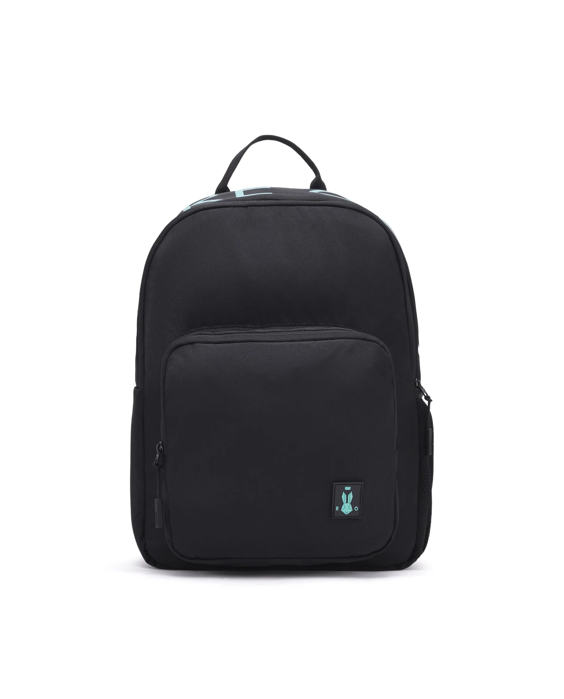Rare Ones Kids Pitee Black Polyester Fabric Zipper Closure BackPack