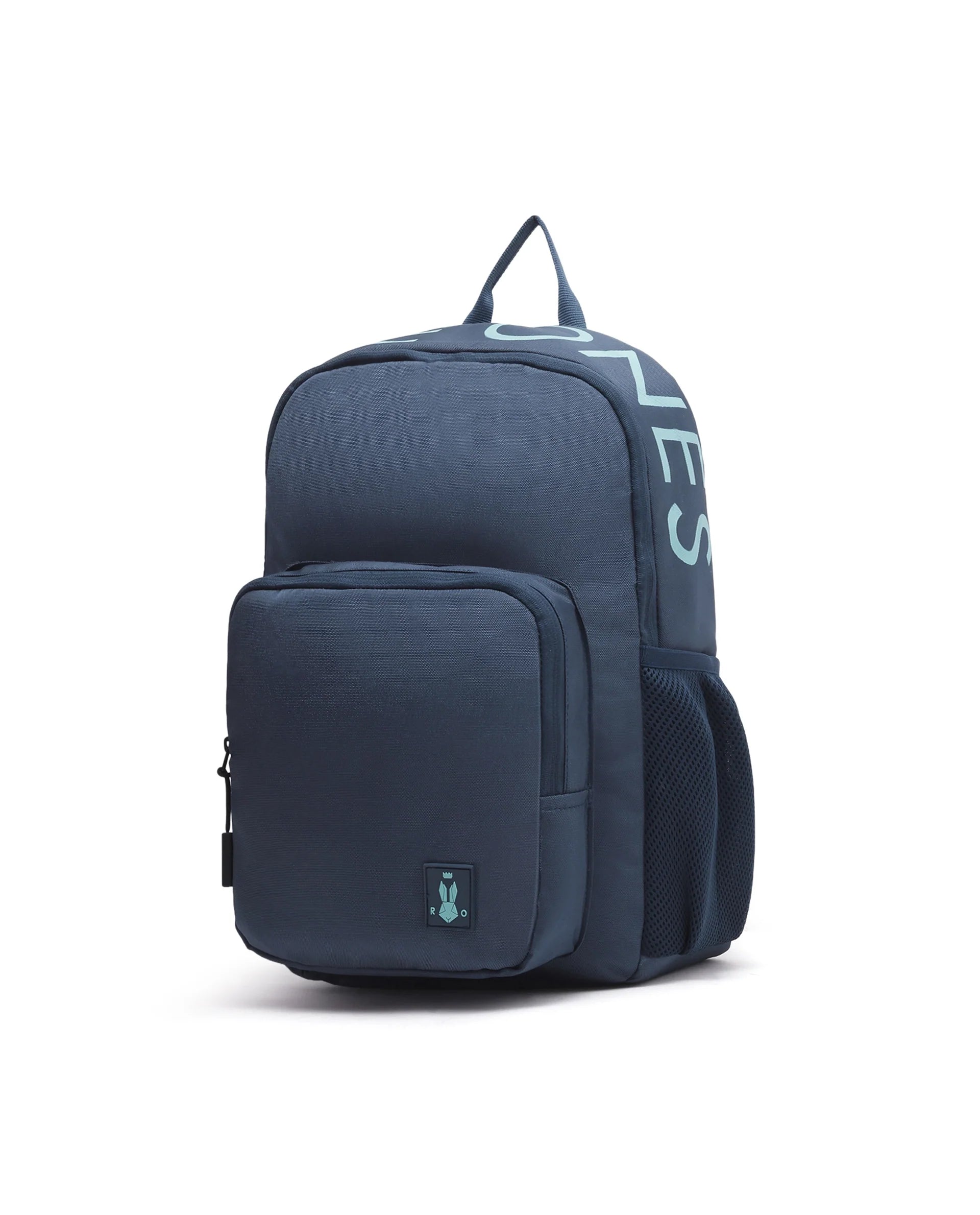 Rare Ones Kids Pitee Navy Polyester Fabric Zipper Closure BackPack