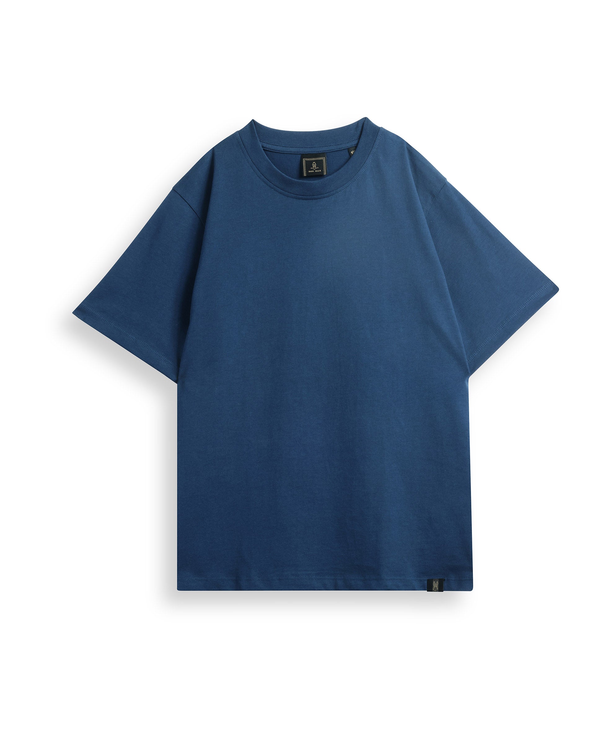 Rare Ones Kids Trio-3 Offwhite, Grey Melange, Navy Cotton Half Sleeve Plain Slip-On Closure Regular Fit T-Shirts (Pack Of 3)