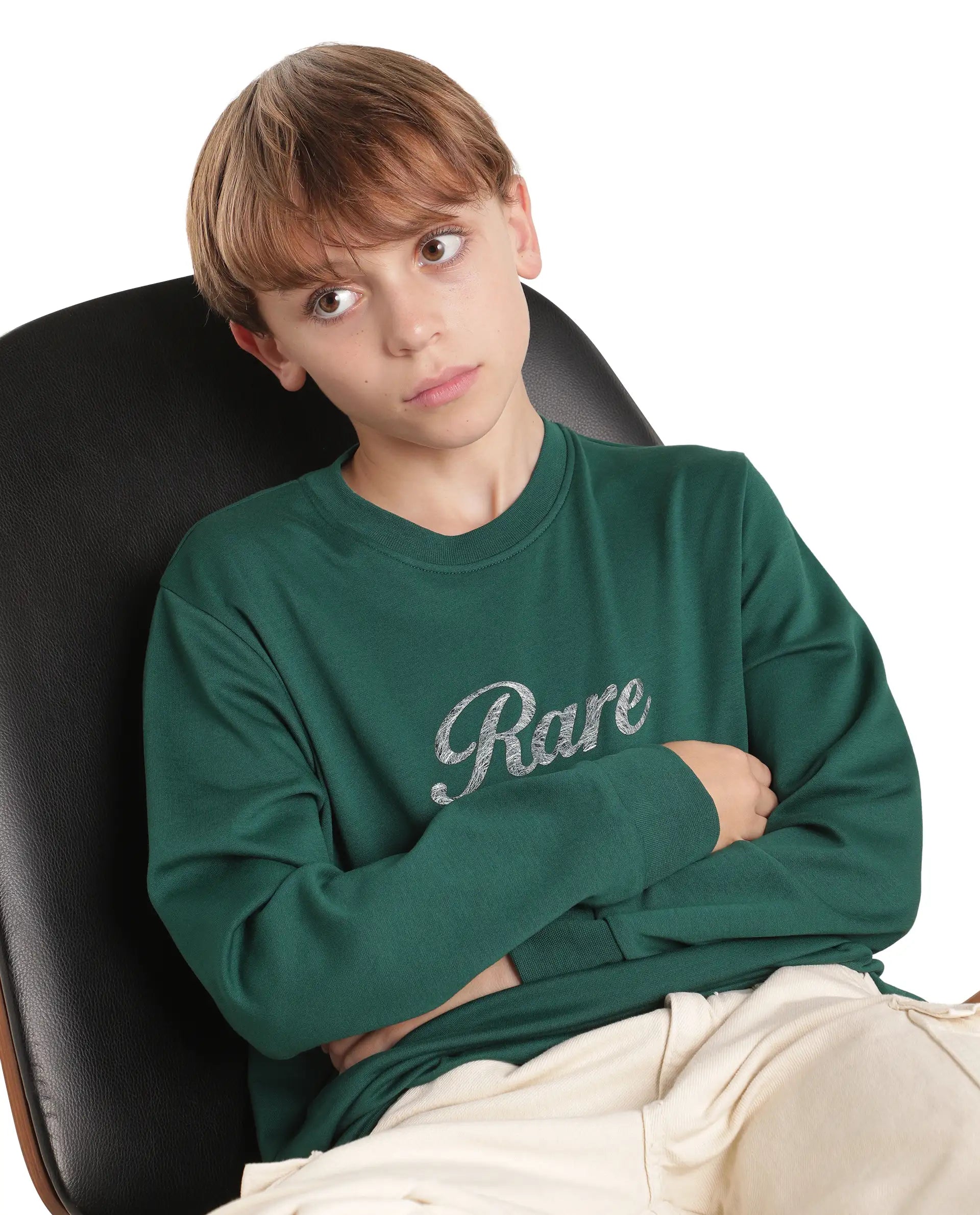 Rare Ones Kids Hank Green Cotton Blend Fabric Pull-On Regular Fit Embroidered T-Shirt